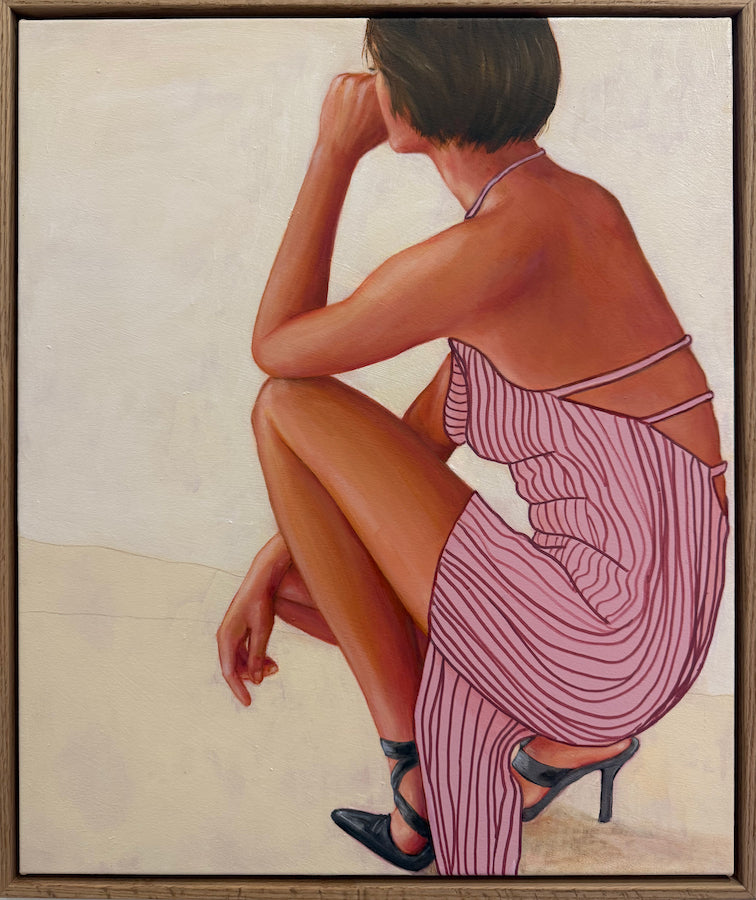 Leaderboard figurative painting by Leah Mariani