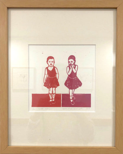 Little ballet Dancers print framed