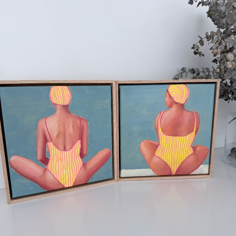 Mini-swimmer-paintings_Centre-Back_Back-Line_artist-Leah-Mariani