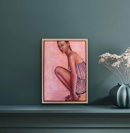 Product_AnkleTap_pink_figurative_painting_hanging