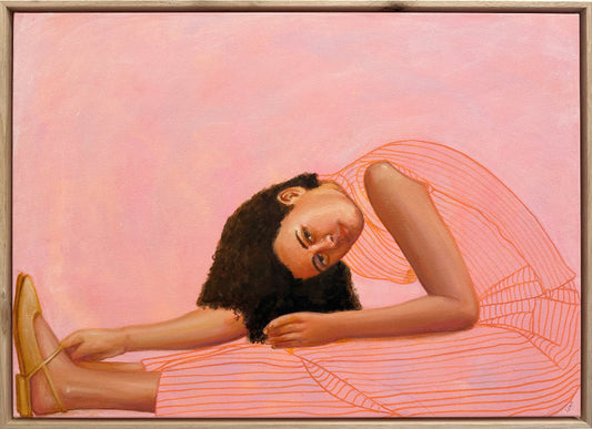 Product Long Game figurative painting by Leah Mariani