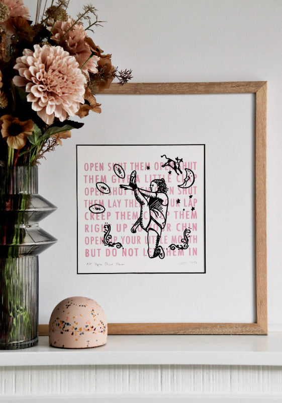 Product Open Shut Them football print styled
