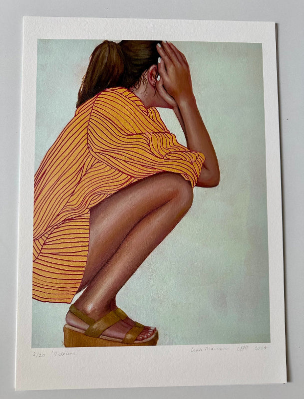 Product Sideline print affordable figuarative art