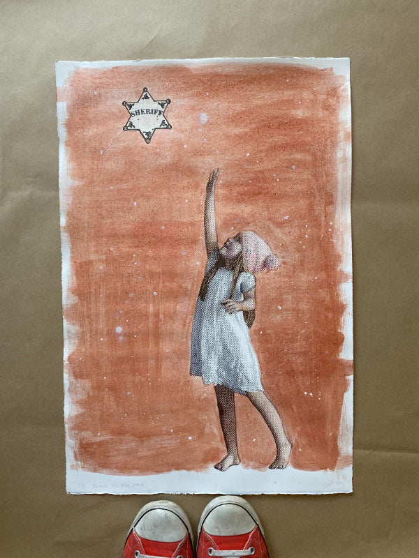 Reach for the Stars work on paper by Leah mariani