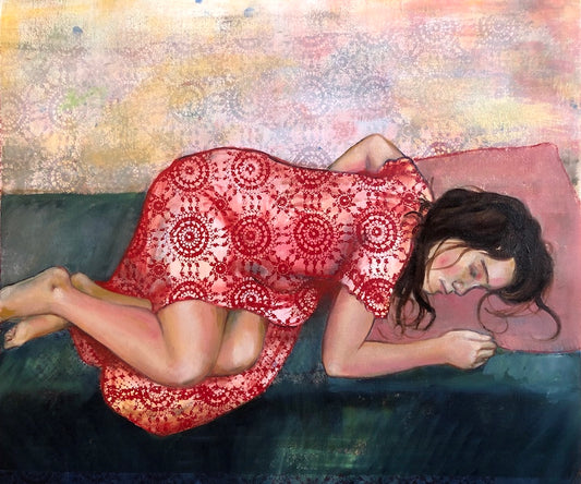 Sleeping Beauty painting by artst Leah Mariani
