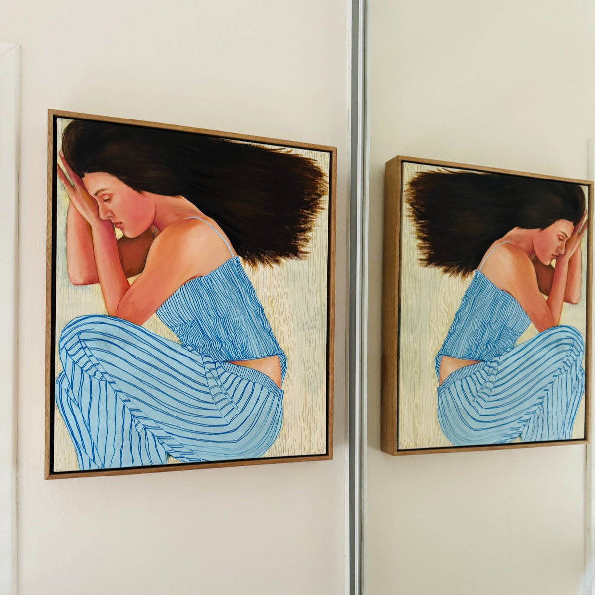 Sleepy Head painting in client home