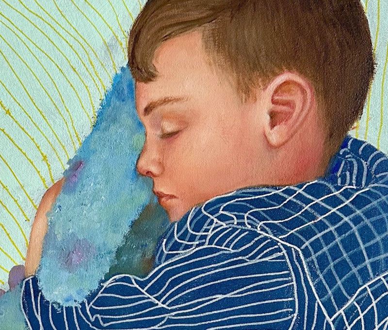 Sweet Dreams cute painting boy detail sully
