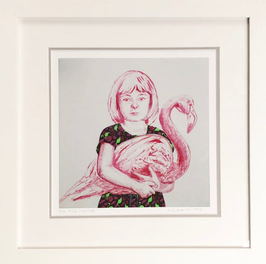 Pink Flamingo print image 1